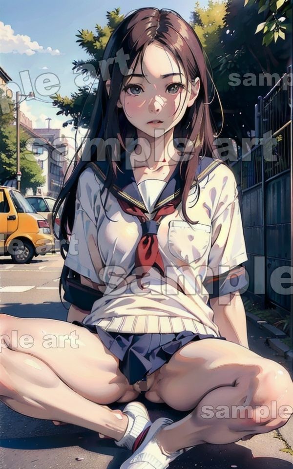 サンプル画像5:制服JKと援交スペシャル！パンツを見せておまんこをくぱぁして開脚する100連発！(根暗のよりどころ) [d_412487]