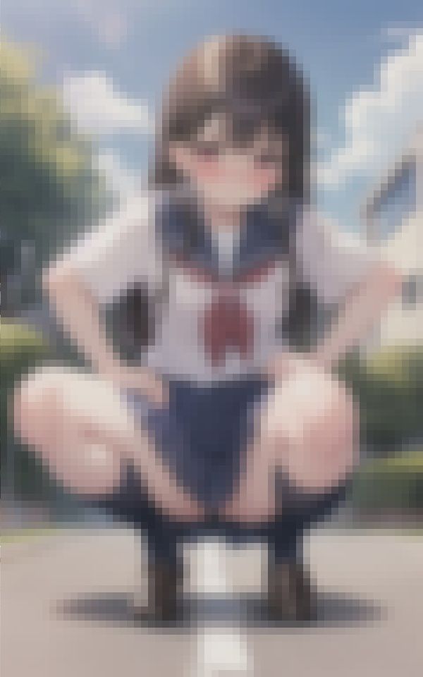 サンプル画像3:※激カワ少女たちが野外でおもらししているだけの作品です。同じ性癖の方のみご覧下さい。(aiの本棚) [d_412491]