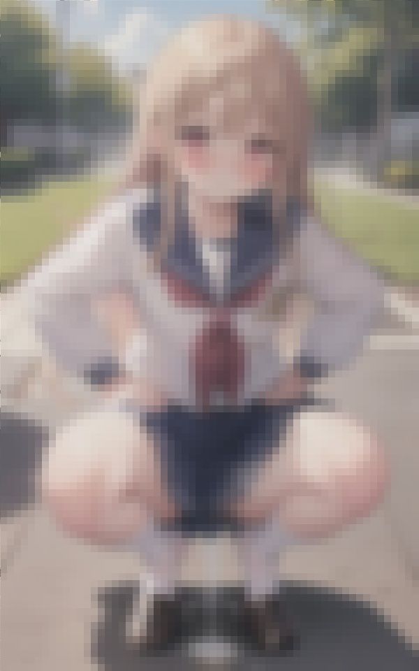 サンプル画像1:※カワイイ女の子たちが野外でおもらしをしているだけの作品です。ご理解頂ける方のみご覧下さい。(TKサークル) [d_412495]