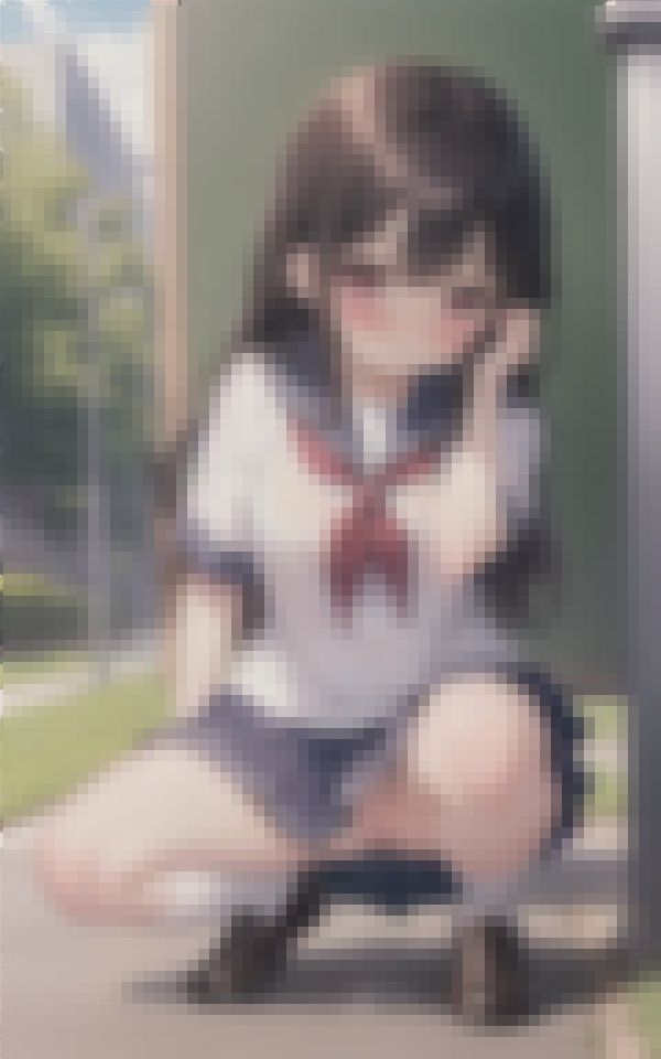 サンプル画像3:※カワイイ女の子たちが野外でおもらしをしているだけの作品です。ご理解頂ける方のみご覧下さい。(TKサークル) [d_412495]