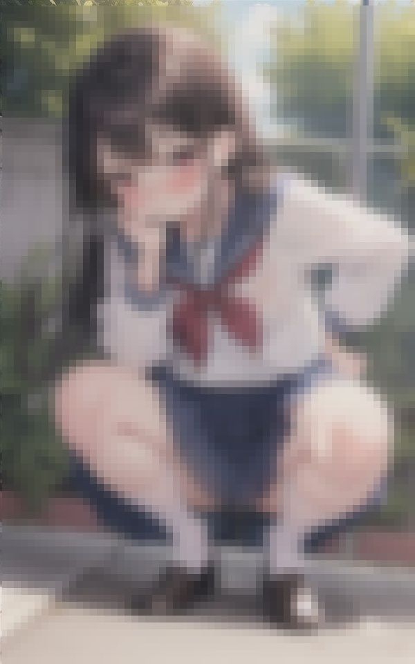 サンプル画像4:※カワイイ女の子たちが野外でおもらしをしているだけの作品です。ご理解頂ける方のみご覧下さい。(TKサークル) [d_412495]