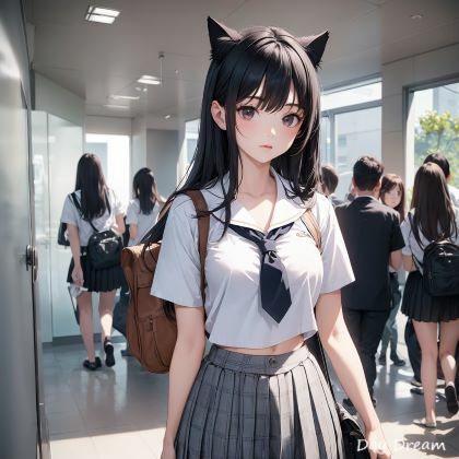 サンプル画像2:猫耳すくーるがーる(Day Dream) [d_412542]