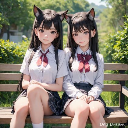 サンプル画像3:猫耳すくーるがーる(Day Dream) [d_412542]