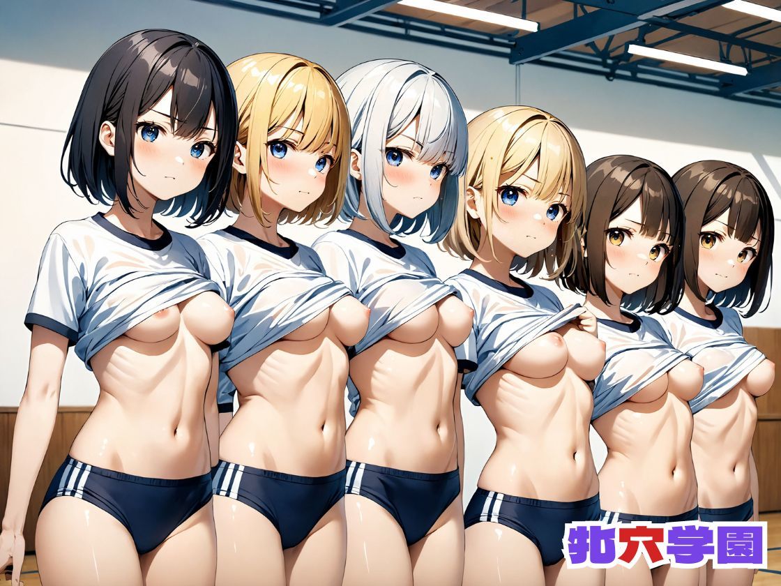 サンプル画像2:牝穴学園 〜 ハーレム体育館でイクッ！ Vol.7【4K】(さお氏) [d_412562]