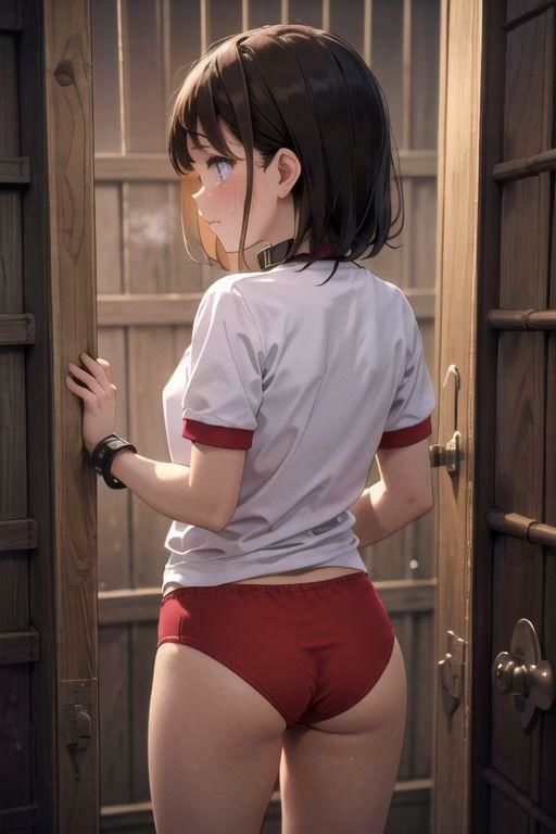 サンプル画像1:泣き顔の制服ブルマ 羞恥検査・監禁拘束・売買 約460枚(AI kawaii girl) [d_412571]