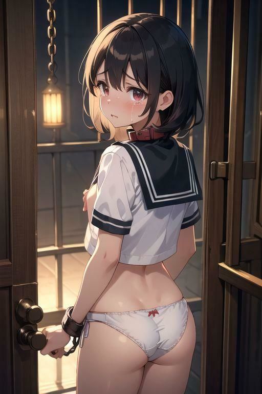 サンプル画像2:泣き顔の制服ブルマ 羞恥検査・監禁拘束・売買 約460枚(AI kawaii girl) [d_412571]