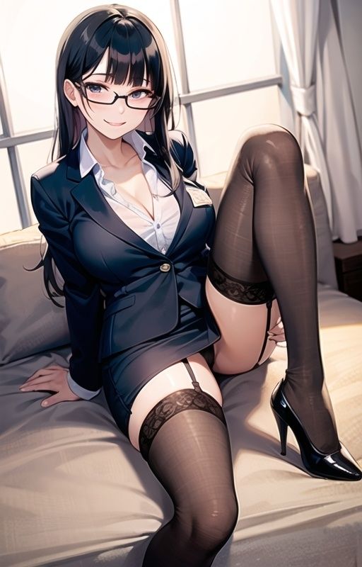 サンプル画像1:厳しい女上司もカチカチチ●ポに屈服！朝までハメハメ何度もナマ中出し(おっぱいモミモミ団) [d_412591]