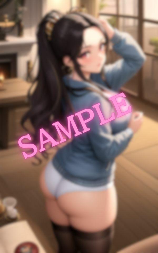 サンプル画像6:美人ギャルの巨尻厳選画像集(AI学園) [d_412685]