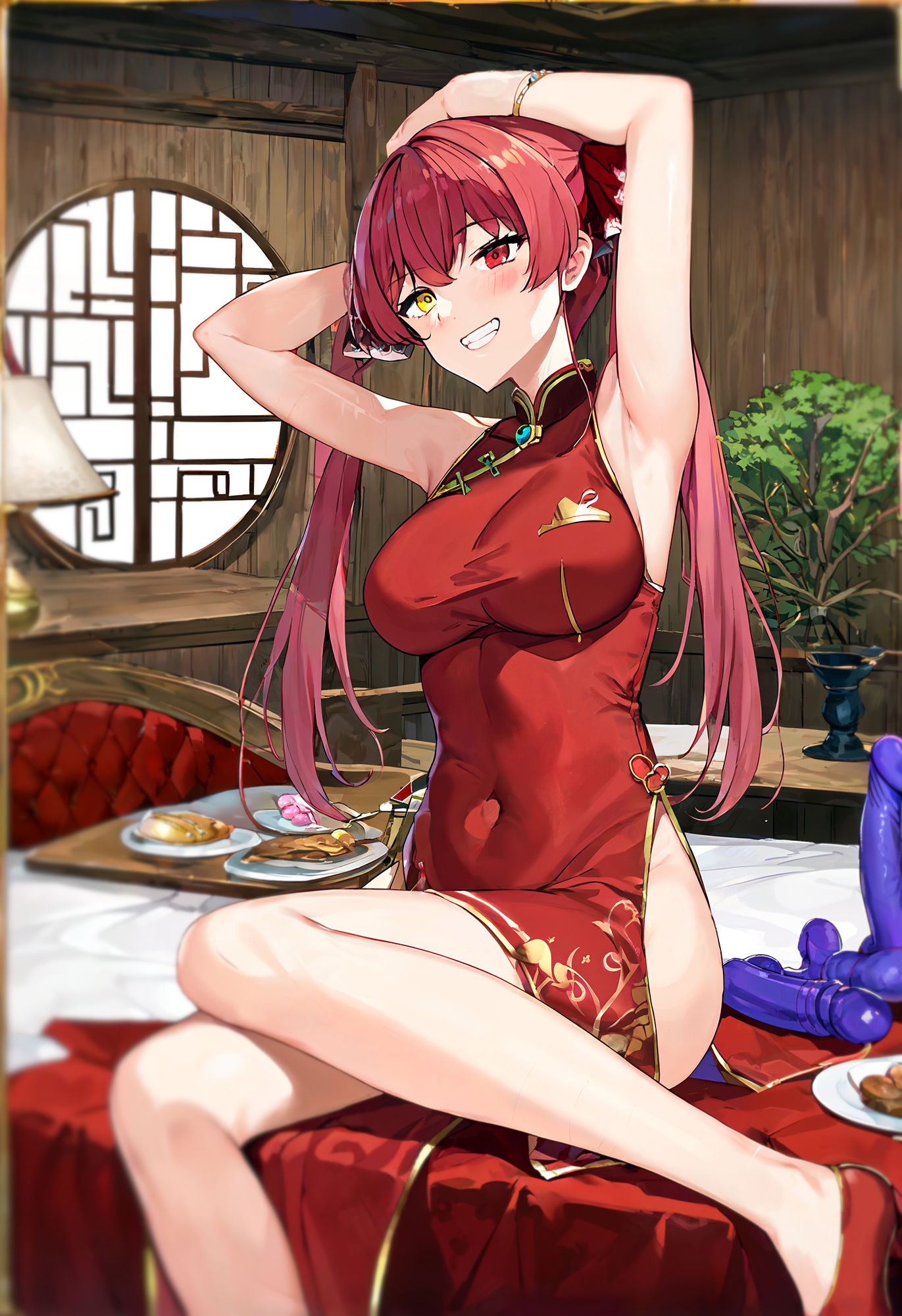 サンプル画像4:チャイナドレスとマリン(えちえち庵) [d_412719]