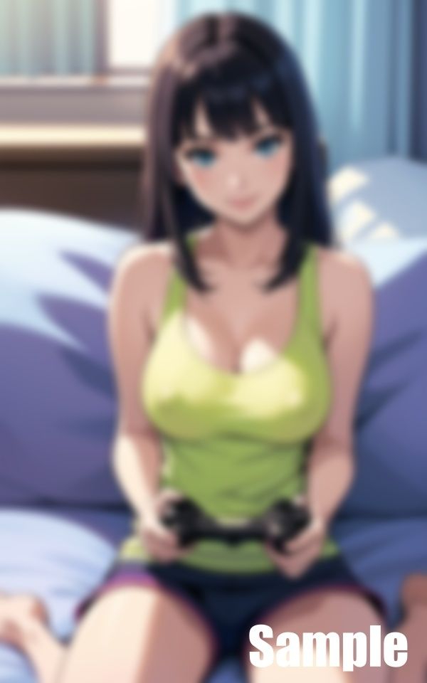 サンプル画像3:ゲーム配信者(にゅるばーな) [d_412839]