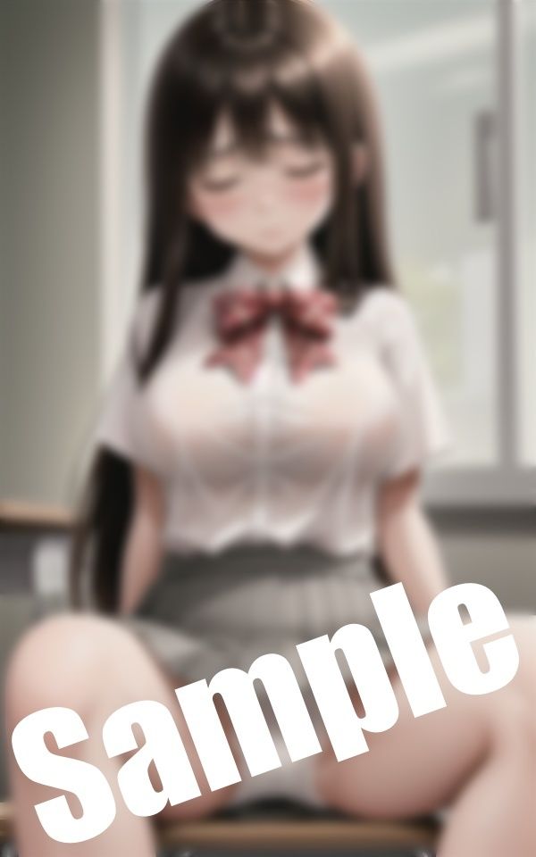 サンプル画像3:巨乳美少女のパンツ見放題〜放課後の教室で淫らな姿に…(エロ見放題タイム) [d_412862]