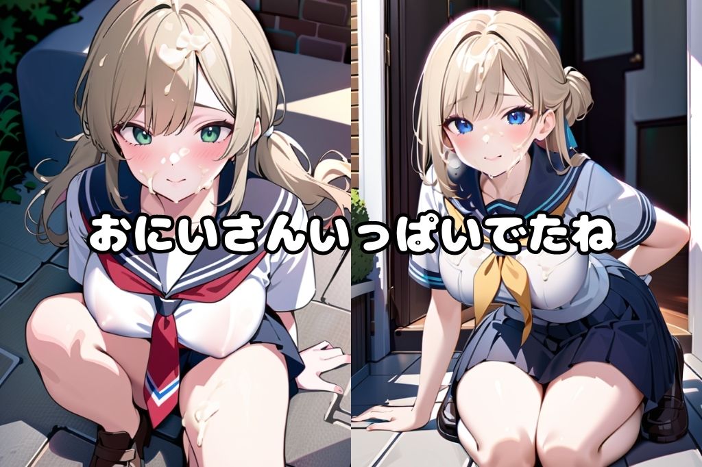 サンプル画像2:制服JKにぶっかけ(彩風  咲) [d_412881]