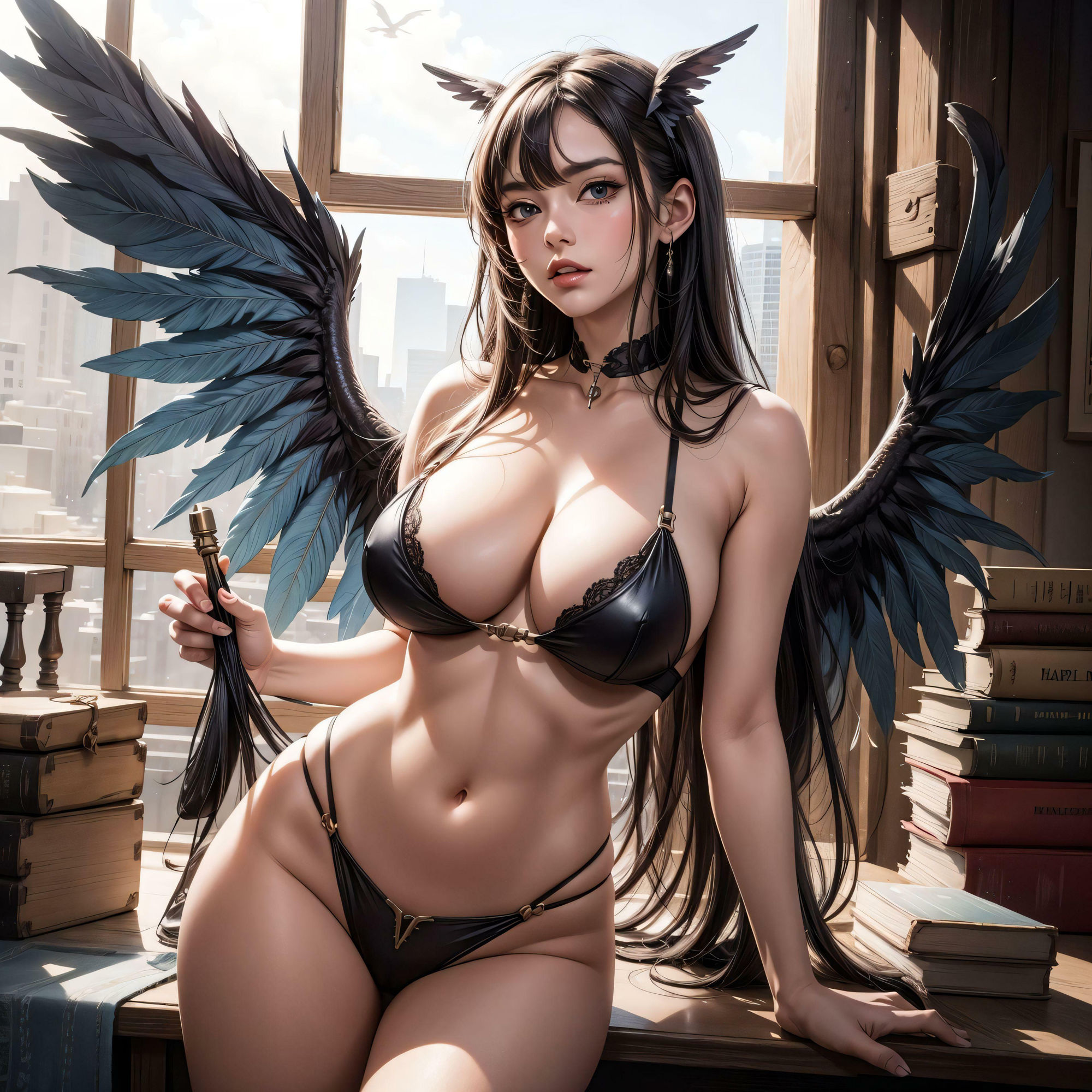 サンプル画像1:羽人の世界(おとぎばなしのかぎしっぽ) [d_412946]