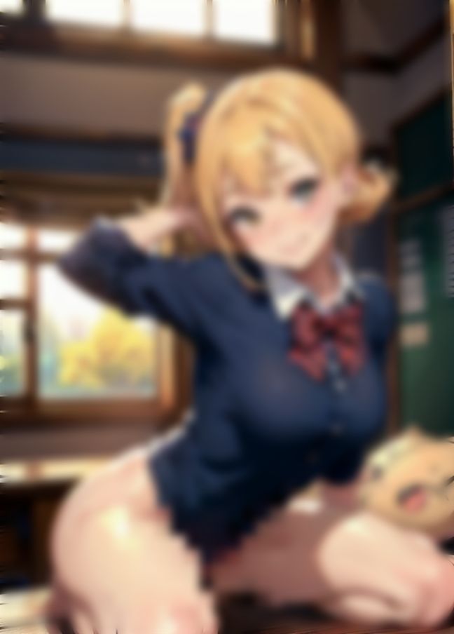 サンプル画像3:教室で裸になって…変態露出(変態女神) [d_412969]