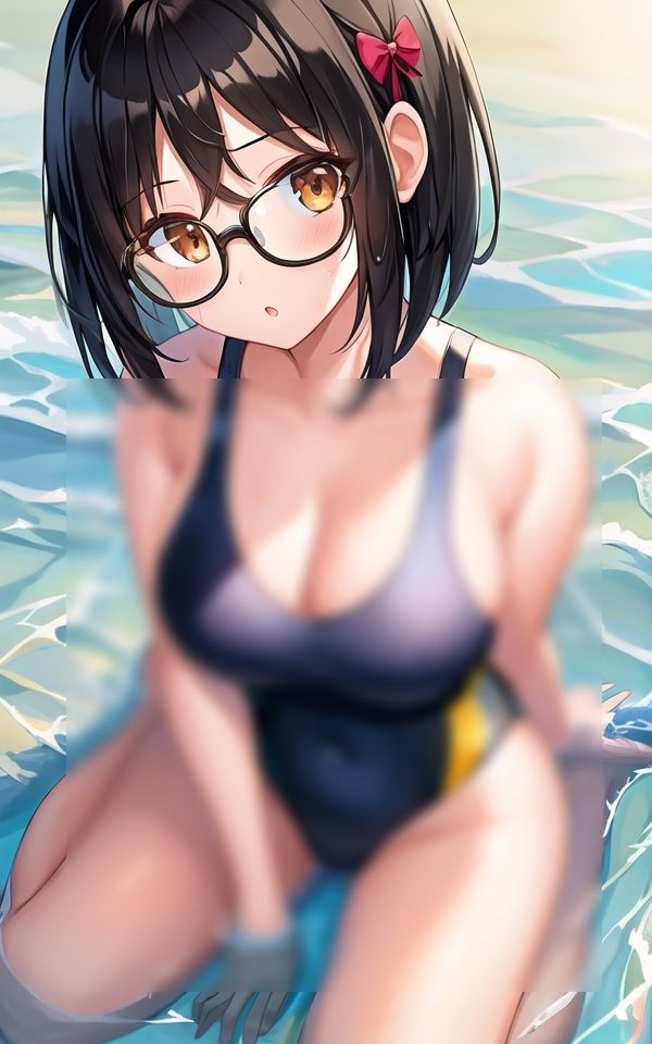 サンプル画像1:陰キャのからだ見てみたい？(AIアート工房) [d_412981]