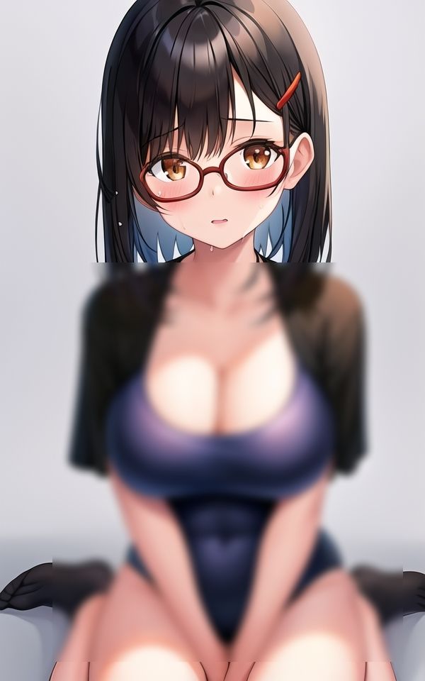 サンプル画像3:陰キャのからだ見てみたい？(AIアート工房) [d_412981]