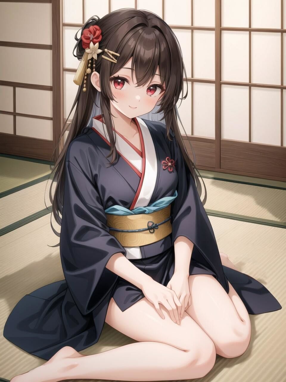 サンプル画像1:着物女子着衣〜下着〜本番(ニャンコロジカル) [d_413013]