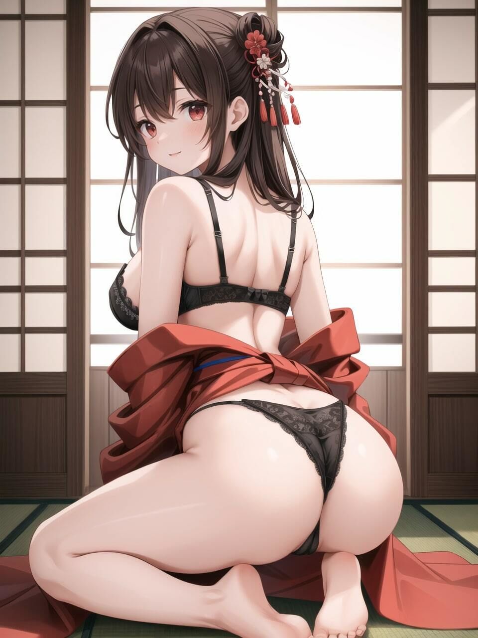 サンプル画像3:着物女子着衣〜下着〜本番(ニャンコロジカル) [d_413013]