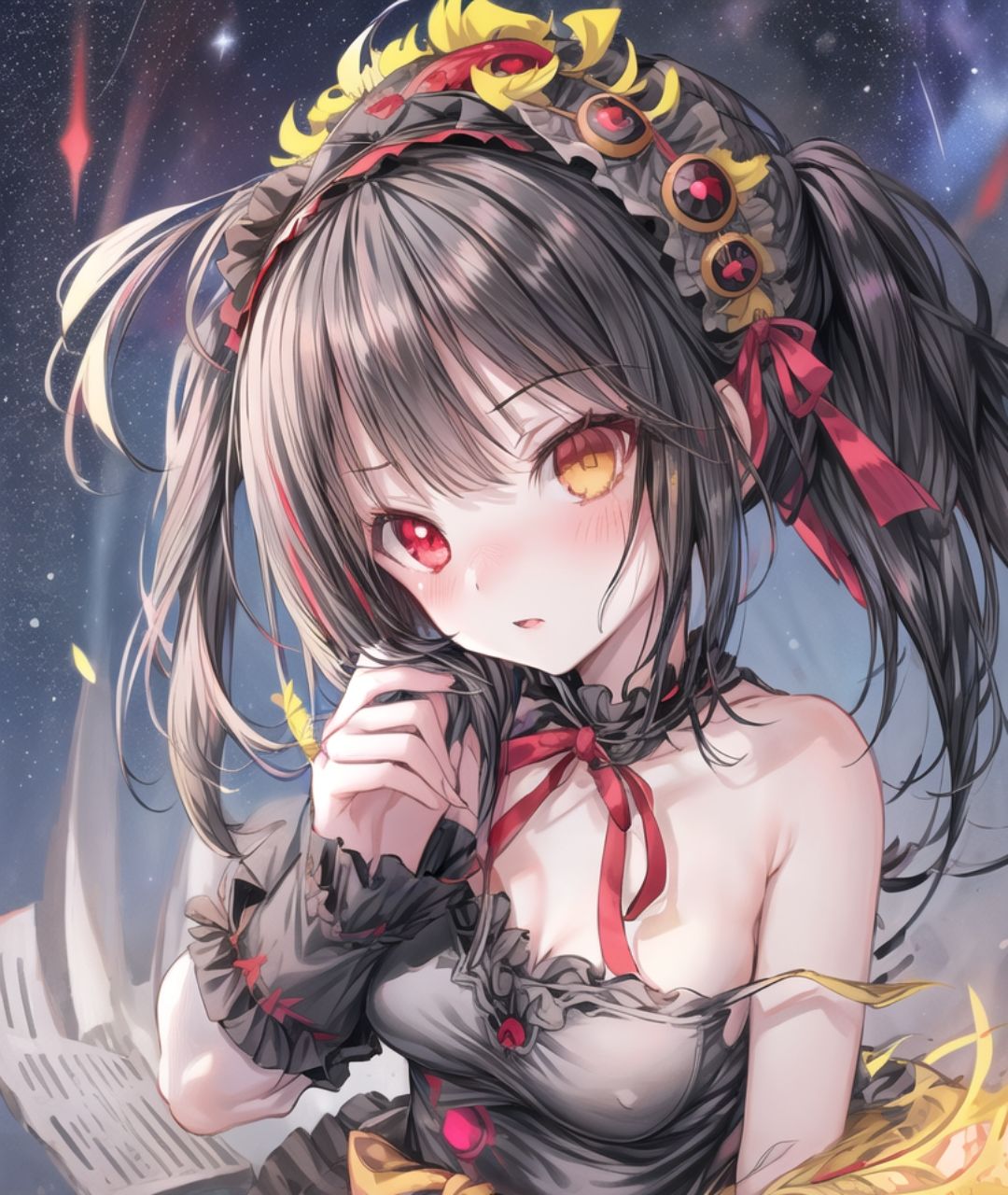 サンプル画像1:美少女たちのひととき・時〇狂三（デート・ア・ライブ）(Aark) [d_413067]