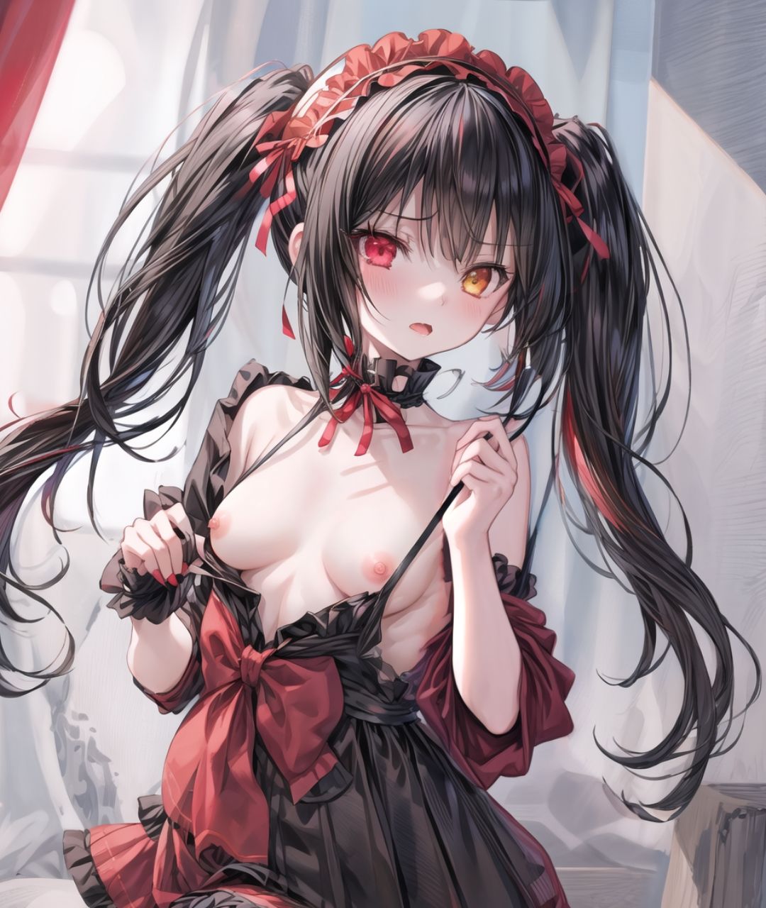 サンプル画像2:美少女たちのひととき・時〇狂三（デート・ア・ライブ）(Aark) [d_413067]