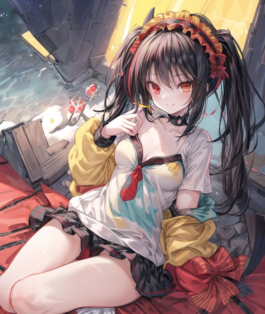 サンプル画像6:美少女たちのひととき・時〇狂三（デート・ア・ライブ）(Aark) [d_413067]