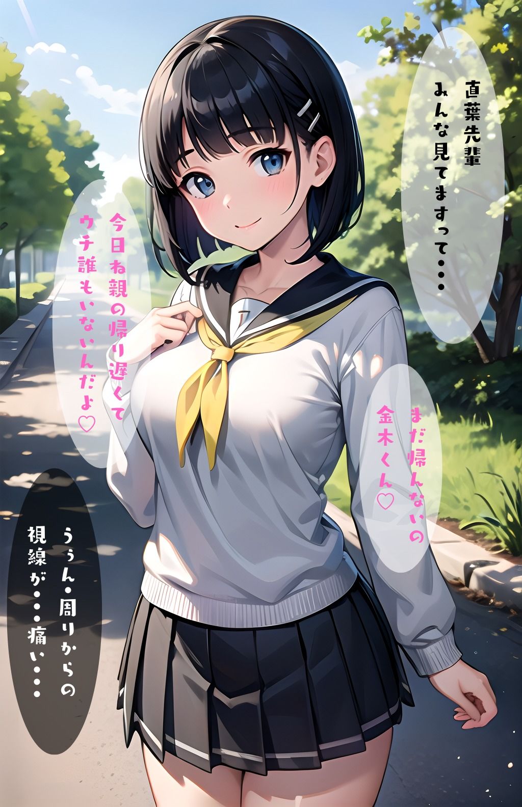 サンプル画像1:桐〇谷直葉と金木くんの初めての馴れ初め(くりいむぱい) [d_413164]