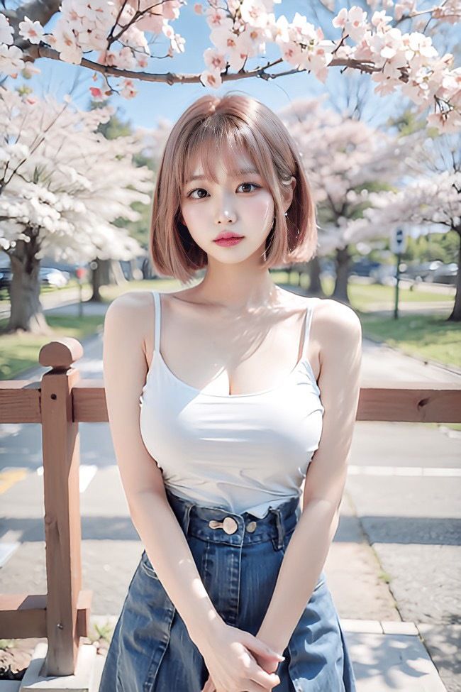 サンプル画像1:初めてのデートで緊張したから脱いでみた！(AI塾) [d_413238]