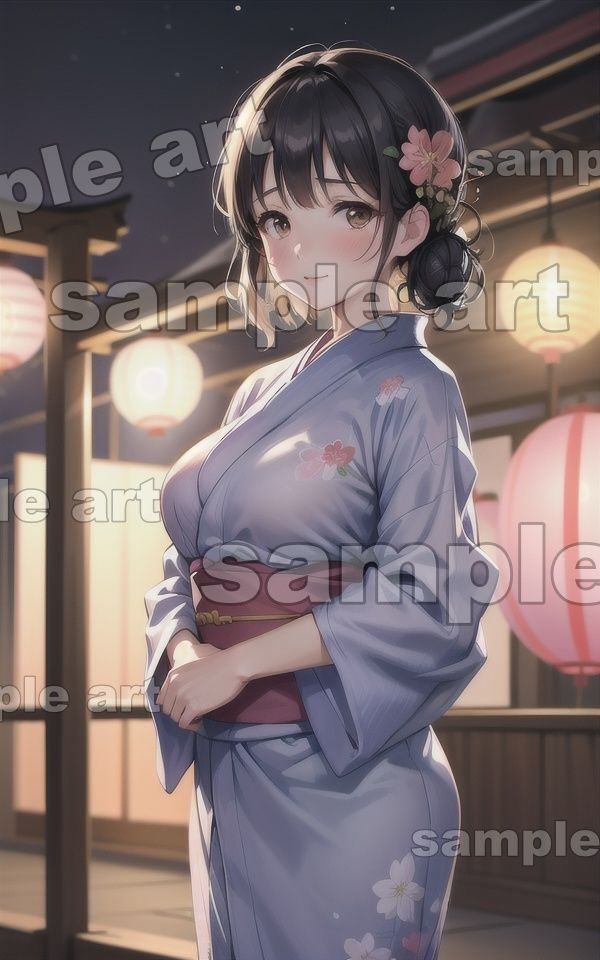 サンプル画像3:浴衣姿で出会った巨乳の美少女特集！祭りで出会った美少女の浴衣姿がエロすぎた・・(胸の谷のナウシカ) [d_413271]