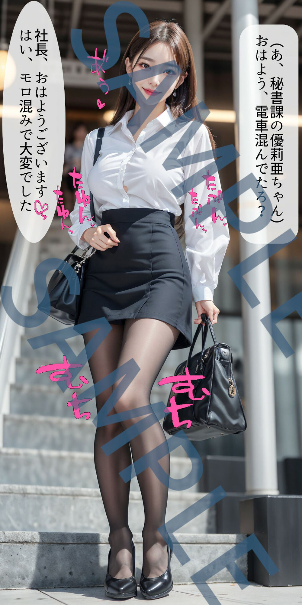 サンプル画像1:高級デリヘル呼んだら目を付けていた秘書課の美人巨乳がやって来た…だから即尺、ぶっかけ無責任中出し(KAWAII HENTAI Lab) [d_413282]