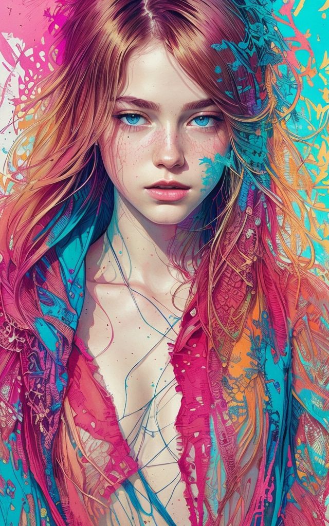 サンプル画像2:Brilliant paints1(AI ARTS UK) [d_413287]