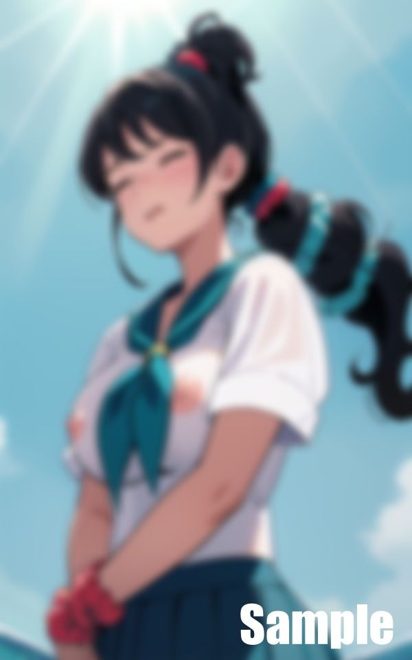 サンプル画像3:尿意を我慢する女学生(にゅーよーく) [d_413298]