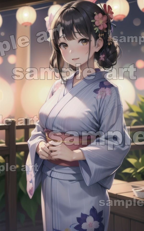 サンプル画像6:Gカップの浴衣特集！バイト先の後輩がエッチな浴衣が可愛すぎる・・・(チュパチュパラボ) [d_413340]