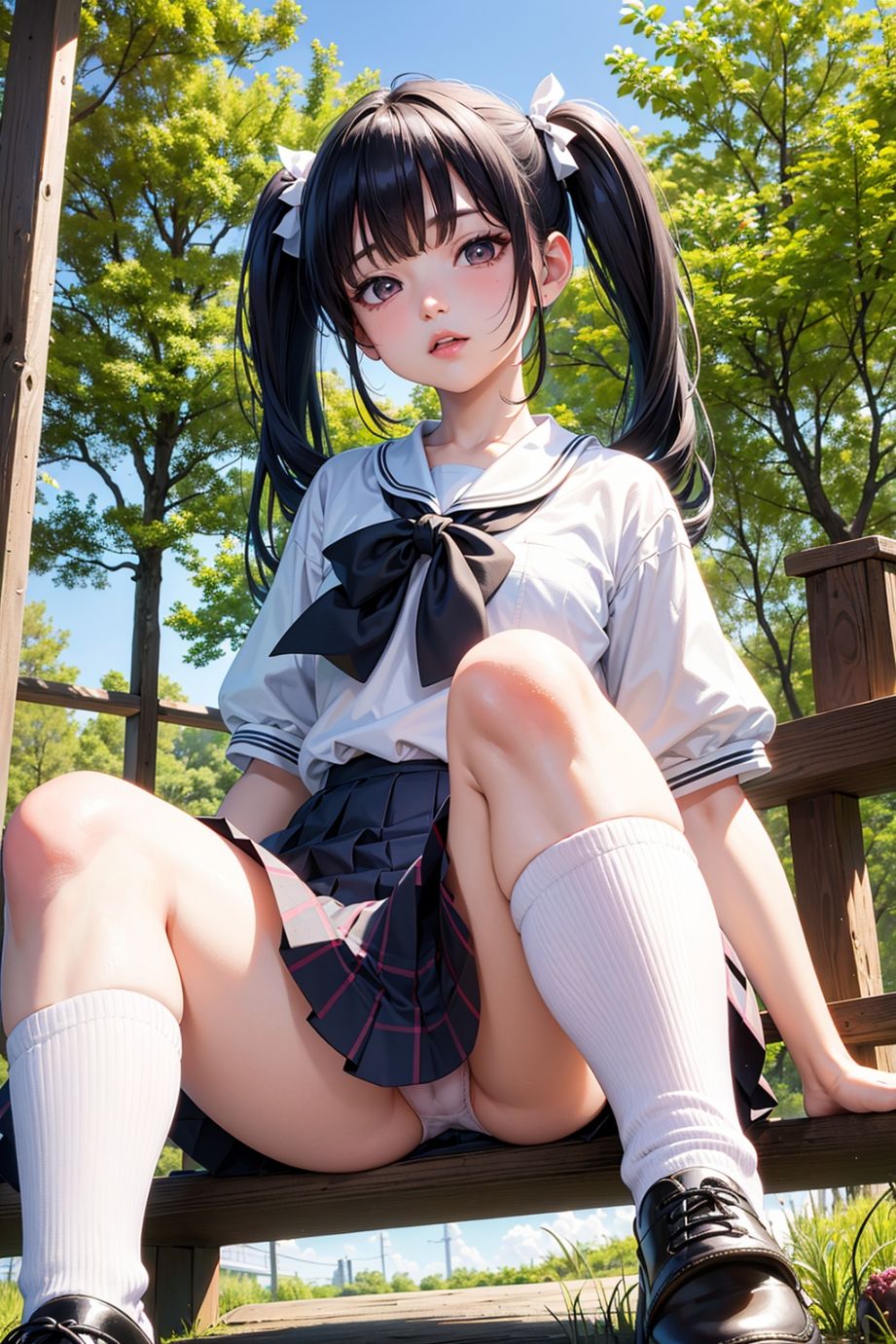 サンプル画像3:ローアングル専科 キュートなツインテール(A_LOVE_A) [d_413352]