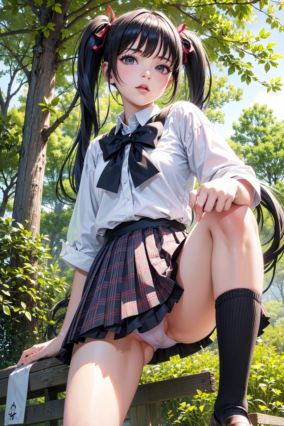 サンプル画像5:ローアングル専科 キュートなツインテール(A_LOVE_A) [d_413352]