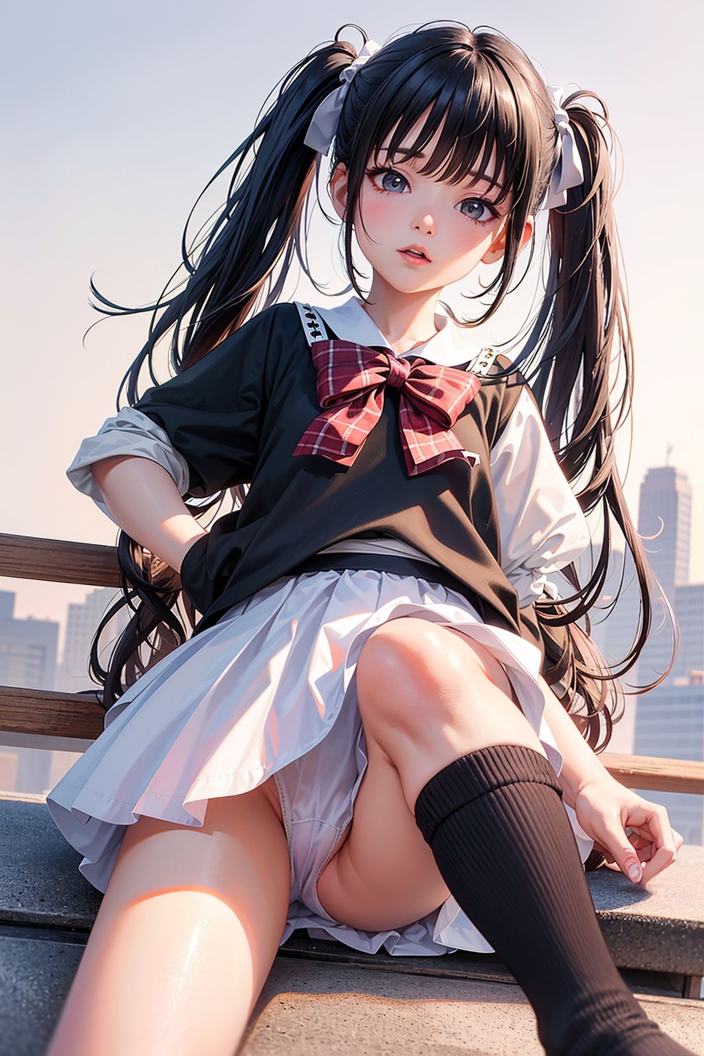 サンプル画像6:ローアングル専科 キュートなツインテール(A_LOVE_A) [d_413352]