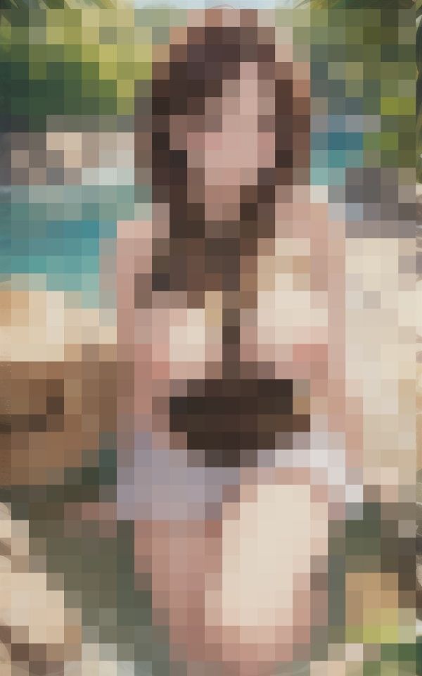 サンプル画像4:夏の海の超乳美女(SKYスター) [d_413446]