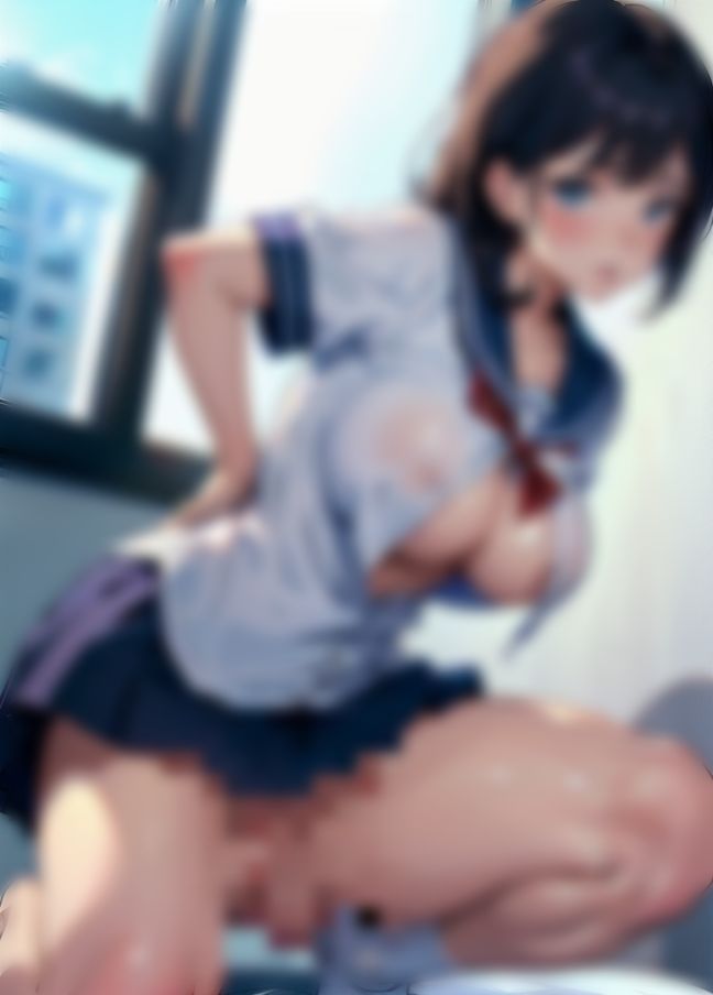サンプル画像6:セーラー服学生「今、ここでえっちしよ？」という展開に！？(クロックモンスター) [d_413448]