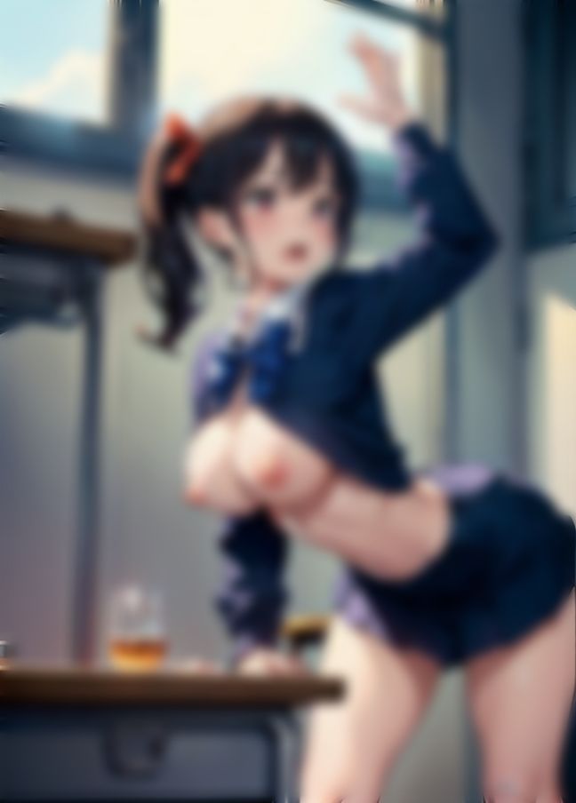 サンプル画像2:エッチ大好き学級委員長は学校で変態行為(ガラパゴス化) [d_413451]