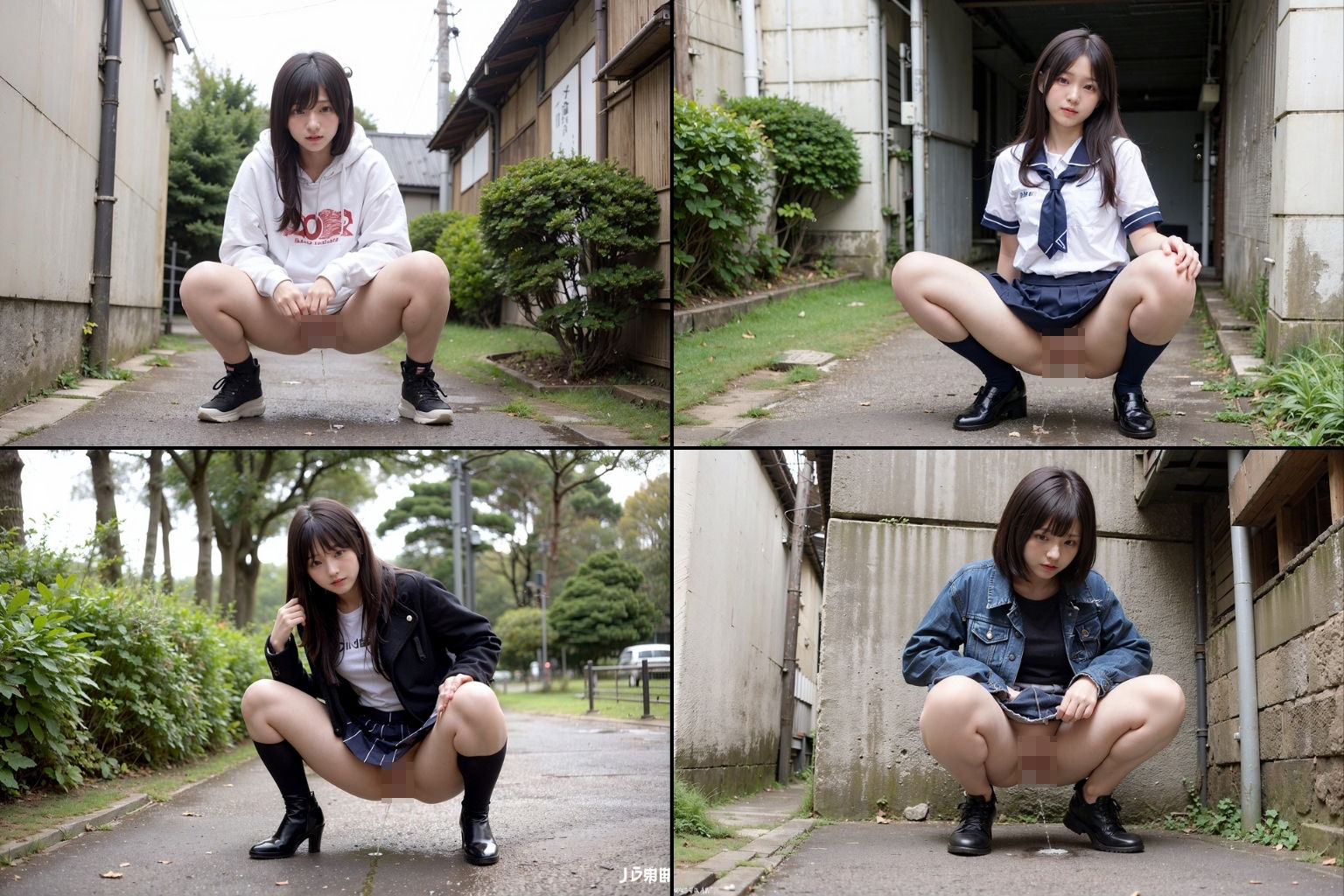 サンプル画像5:野外放尿 写真集(AI販売プロジェクト) [d_413507]