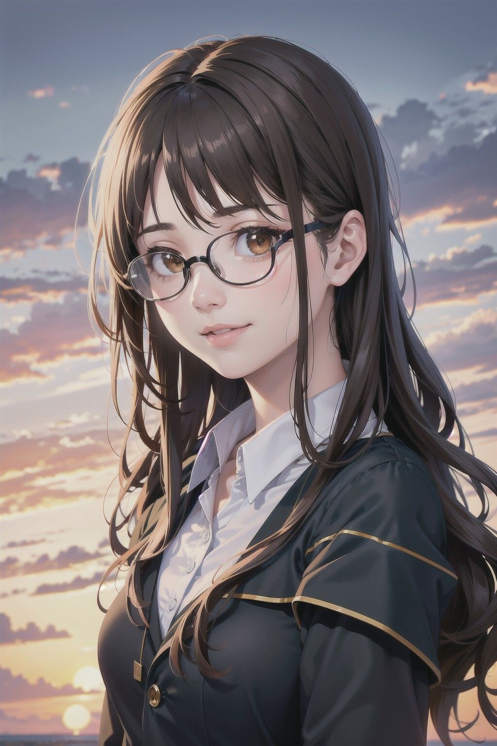 サンプル画像1:メガネ美女のCG集(駆け抜けて性春) [d_413516]