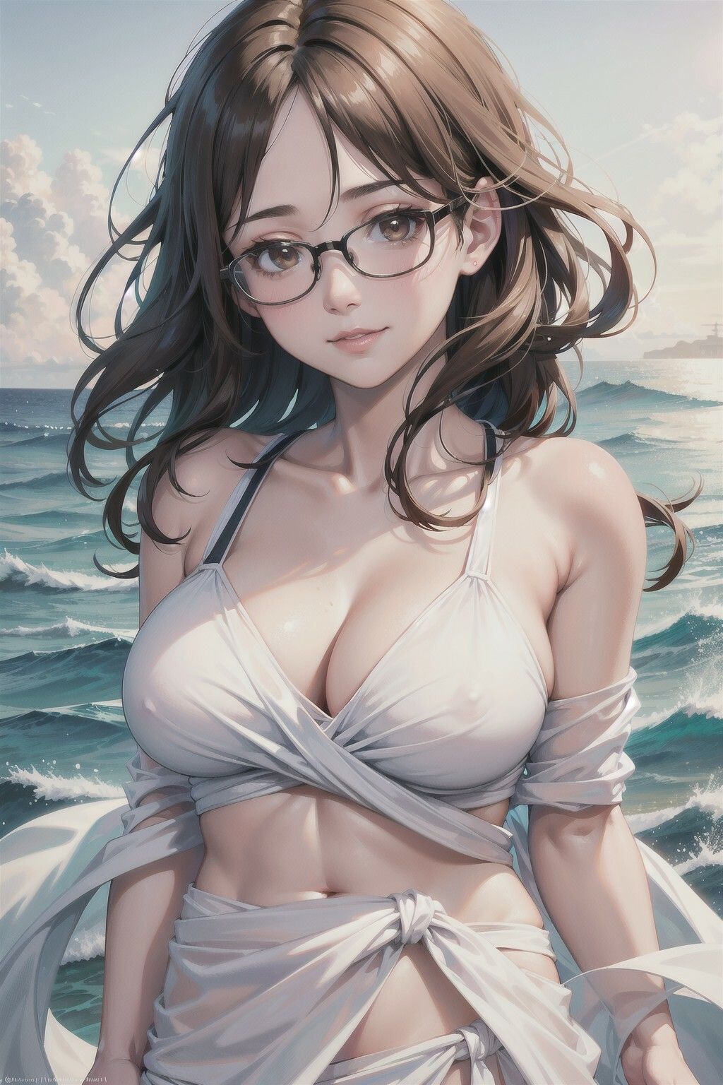 サンプル画像5:メガネ美女のCG集(駆け抜けて性春) [d_413516]