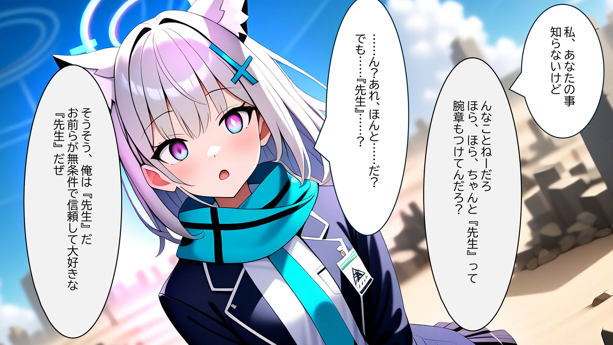 サンプル画像3:日常が『先生』に浸食された日 シロコ編(ほしあかりワークス) [d_413539]