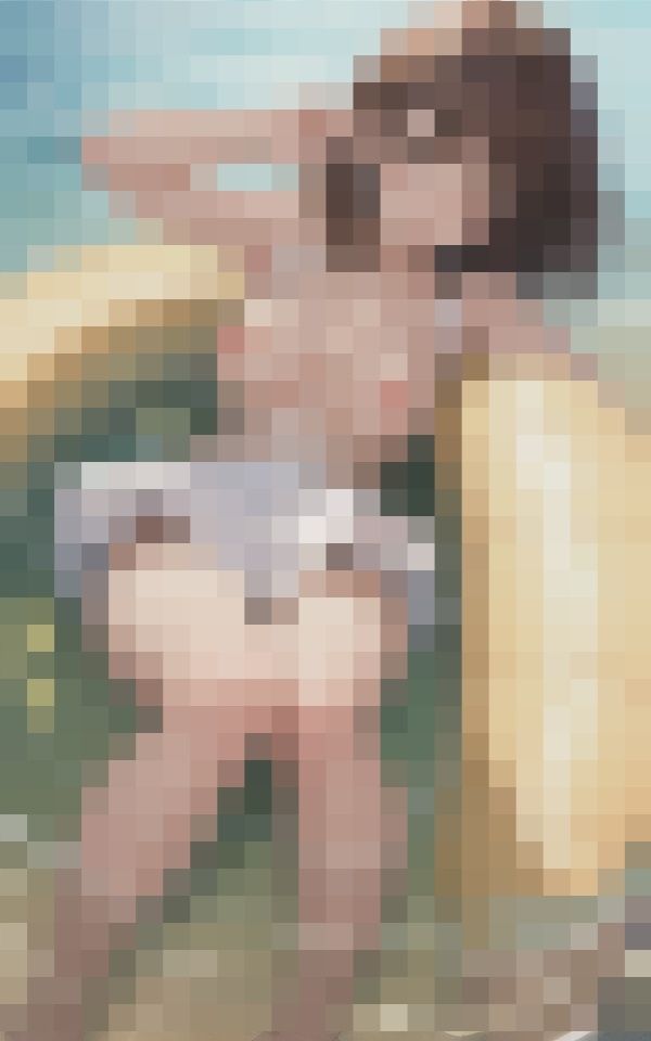 サンプル画像6:灼熱の海で…破廉恥露出〜エロすぎ水着美女(kirakiraAI) [d_413564]