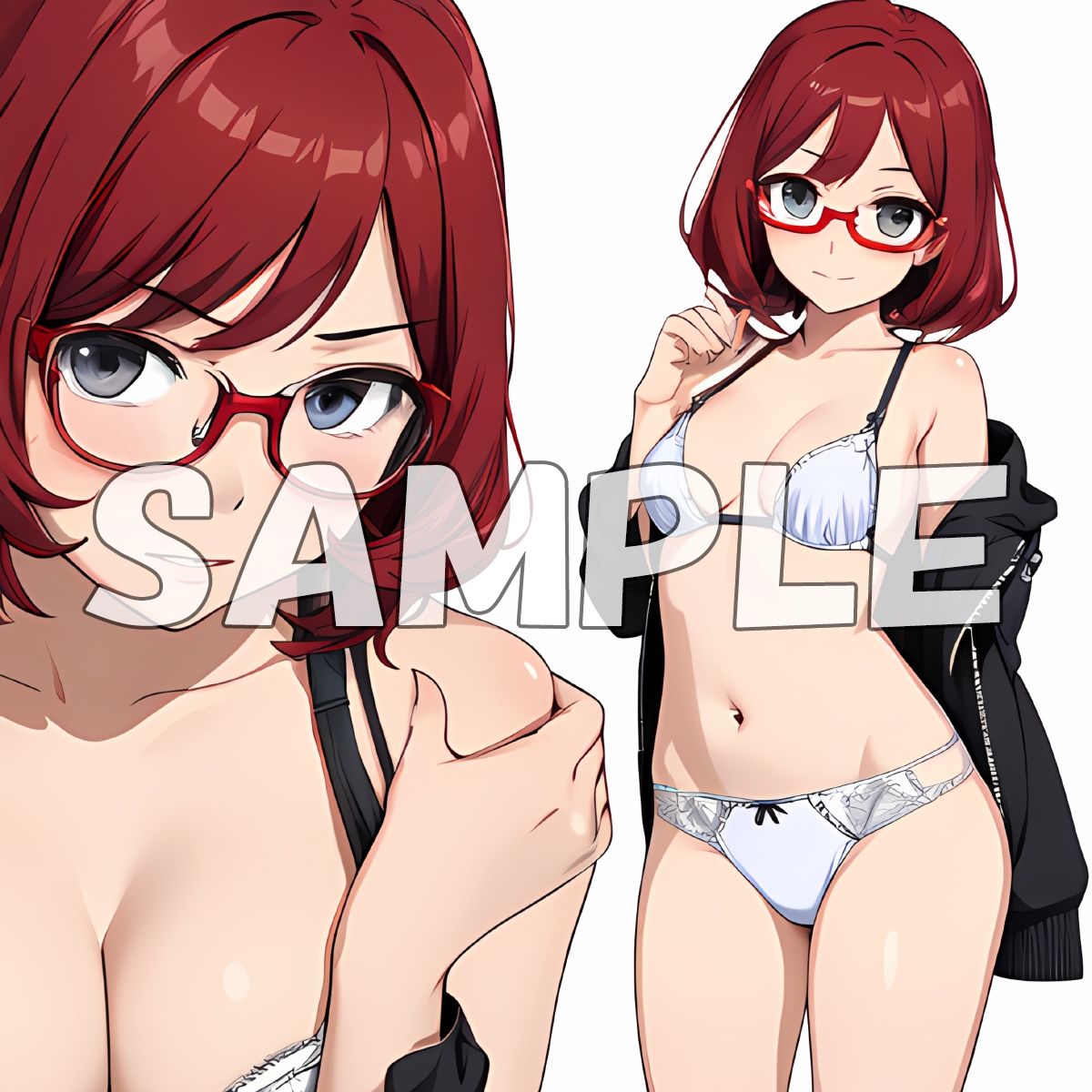 サンプル画像4:きまぐれ眼鏡ッ娘おぱんつ02(牡丹桜) [d_413579]