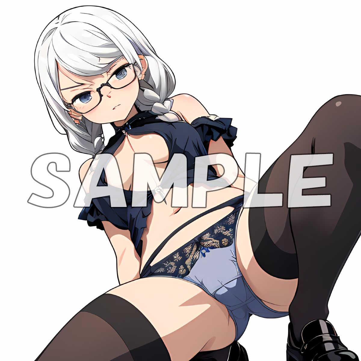 サンプル画像5:きまぐれ眼鏡ッ娘おぱんつ02(牡丹桜) [d_413579]