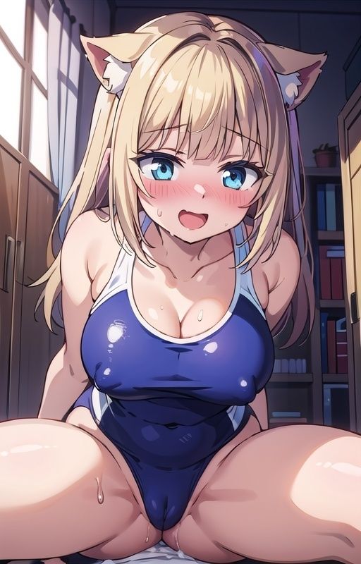 サンプル画像4:ぷにぷにスク水ボディを責めてピュピュっと大量発射！！(ましゅまろしょこら) [d_413595]