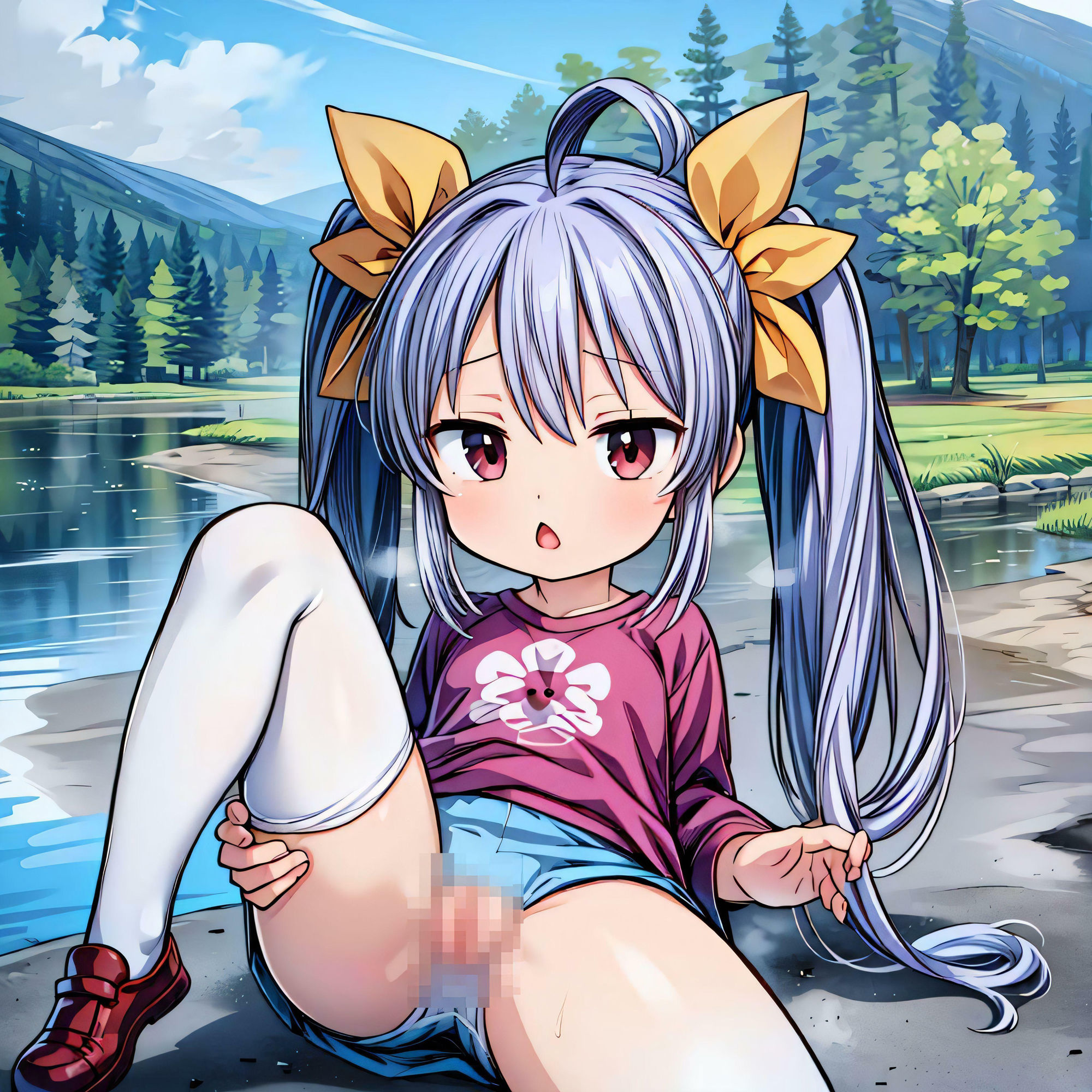 サンプル画像3:集中してるのん(星明かり) [d_413614]