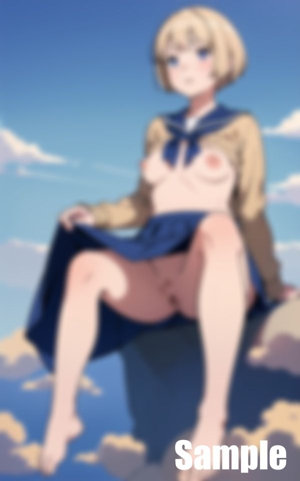 サンプル画像2:天空女学生 Only Up(ぬこぽん) [d_413636]