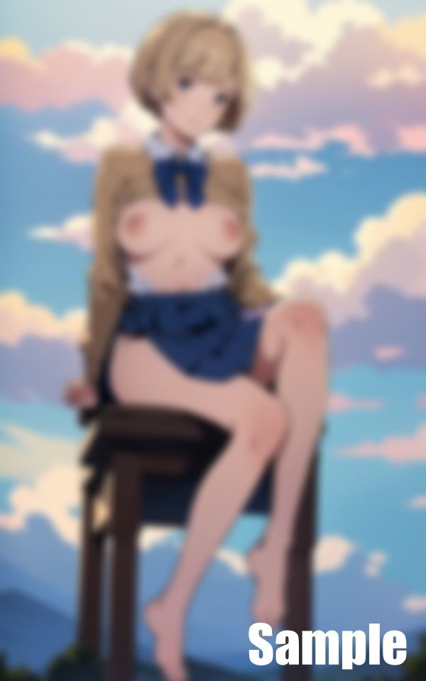 サンプル画像3:天空女学生 Only Up(ぬこぽん) [d_413636]