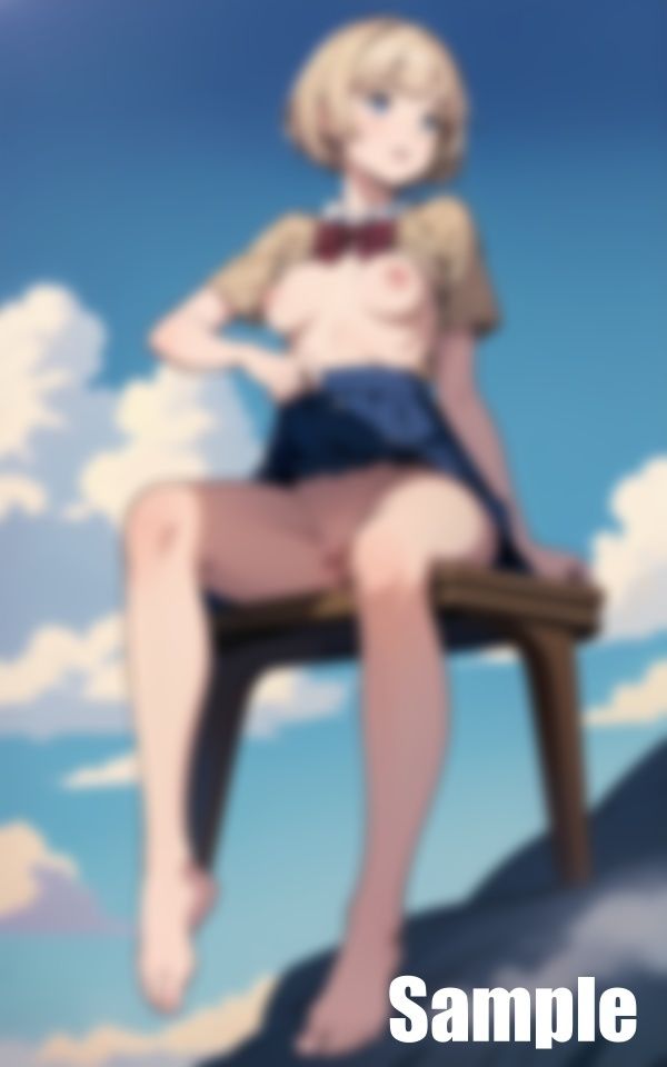 サンプル画像5:天空女学生 Only Up(ぬこぽん) [d_413636]